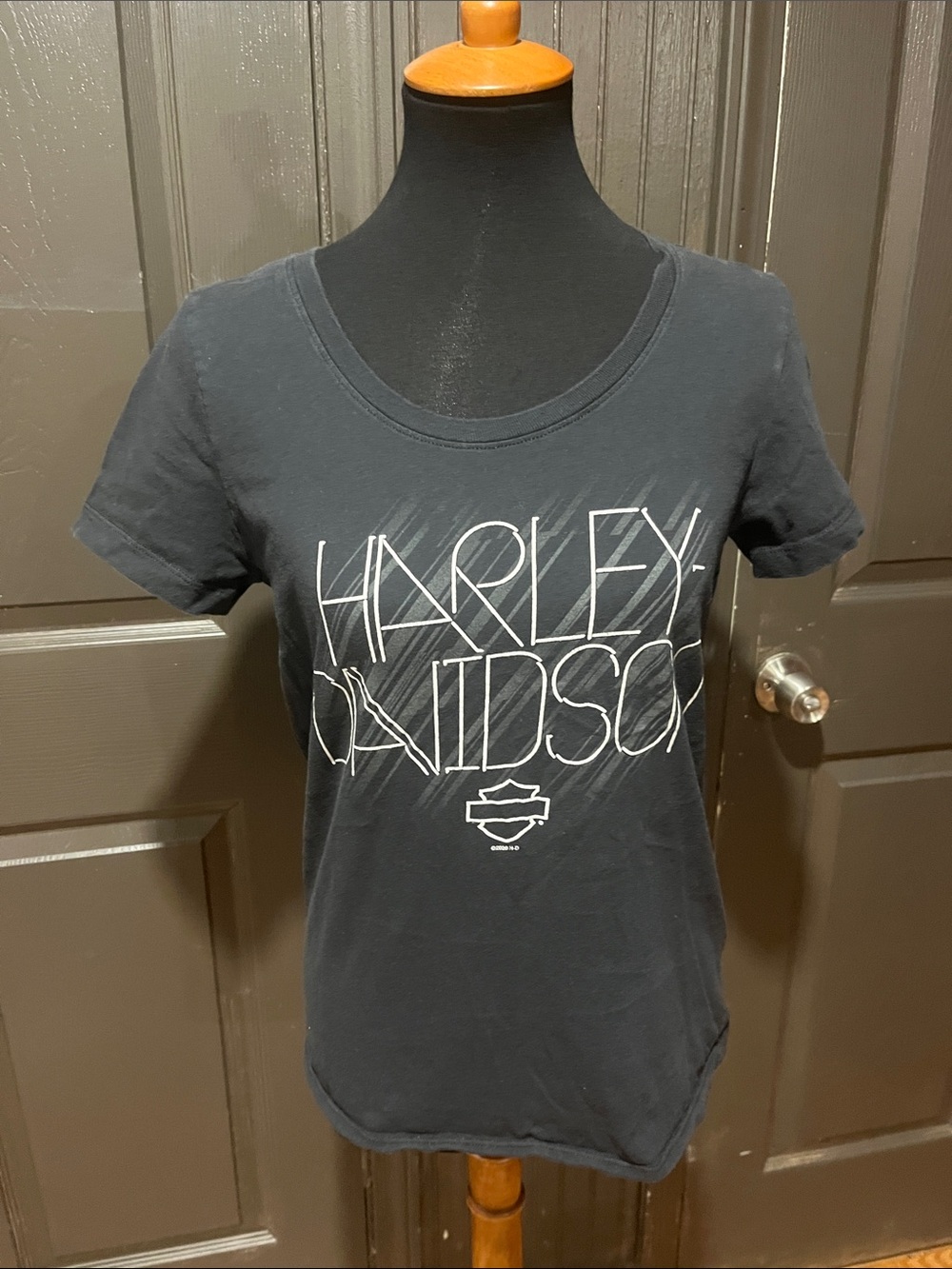 Harley-Davidson Black and White Logo Tee